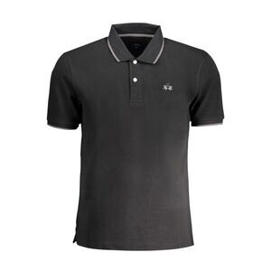 La Martina Black Cotton Men Polo Men's Shirt